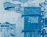 Cyanotype. Stage Door in Georgetown, Colorado 16" x 20"